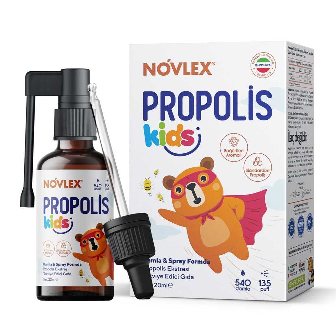 Novlex Kids Propolis Ekstresi Sprey & Damla 20ml